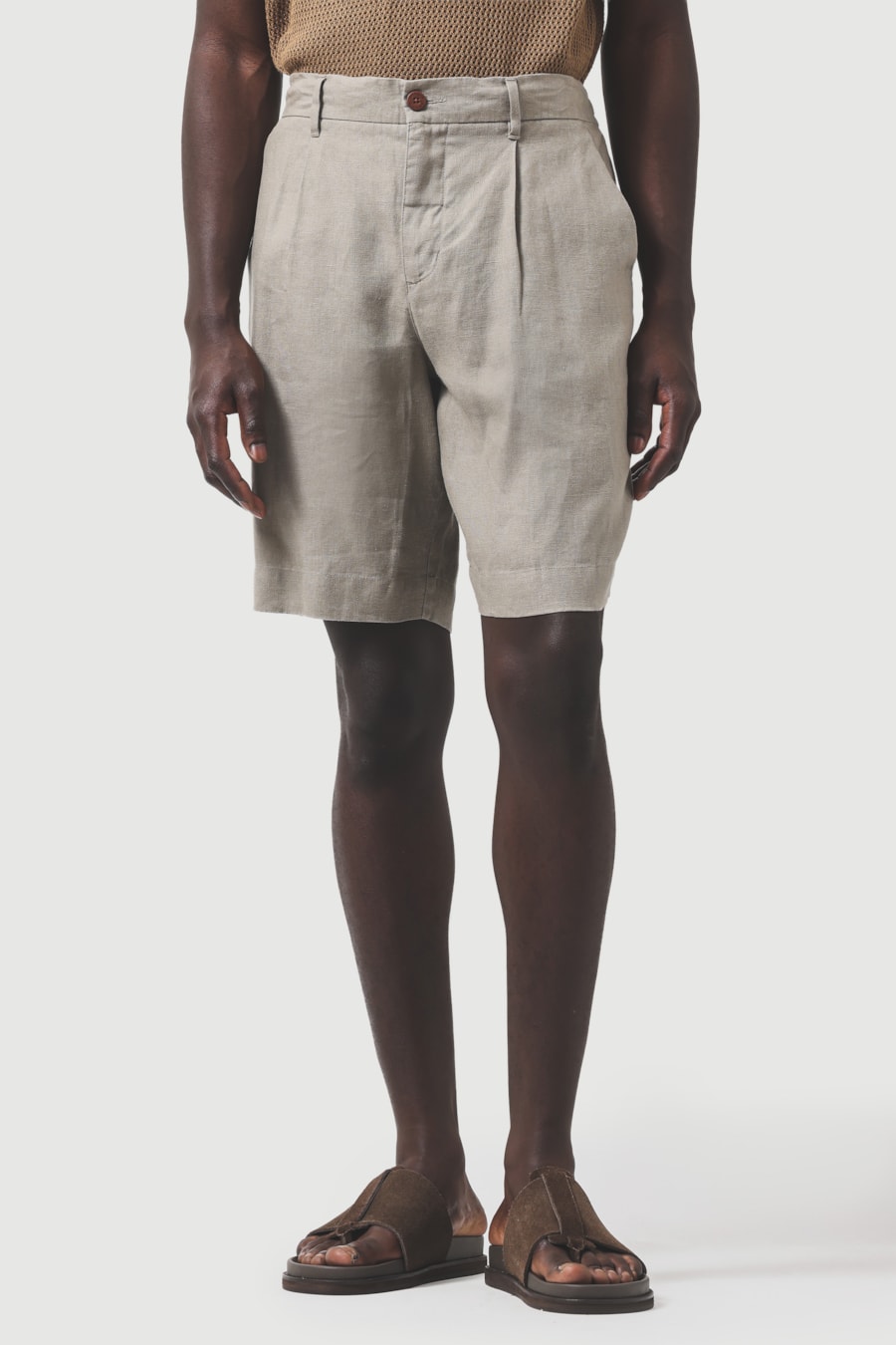 Bermuda Masculina Linho Meio Elástico Fendi 118 — foto 1 de 6