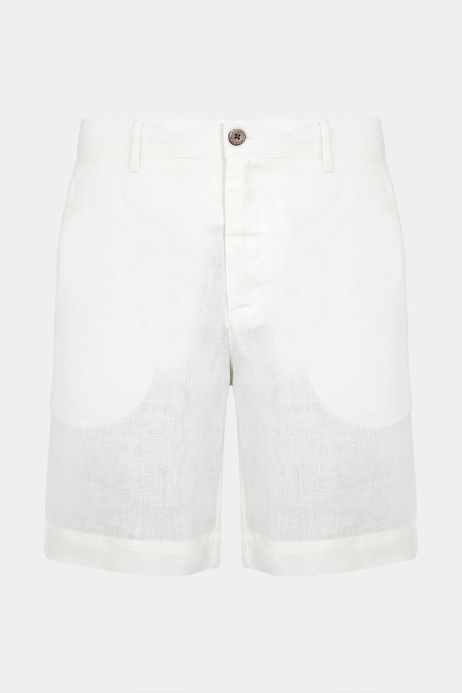 Bermuda Meio Elástico Linho Off White — foto 6 de 7