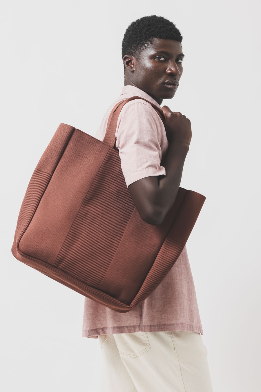 Bolsa Kinitting Tote Zyra Telha — foto 3 de 8