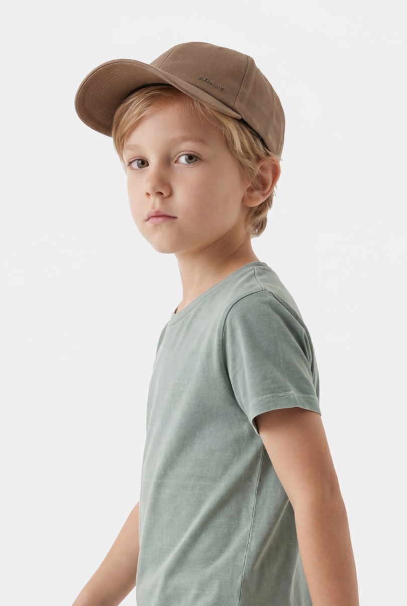 Boné Multi Logo Infantil Caqui