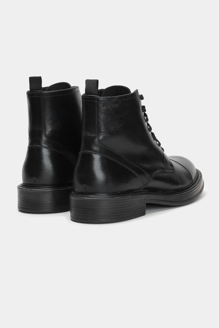 Bota Couro Cano Baixo Cadarço Preto — foto 4 de 7