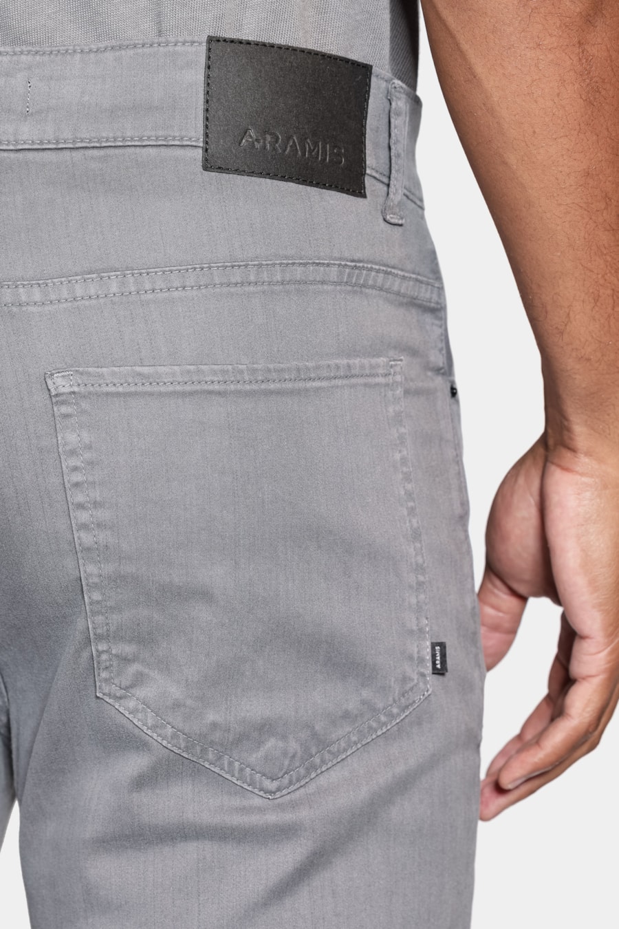 Calça 5 Pockets Slim Blend Lyocel Cinza — foto 4 de 6