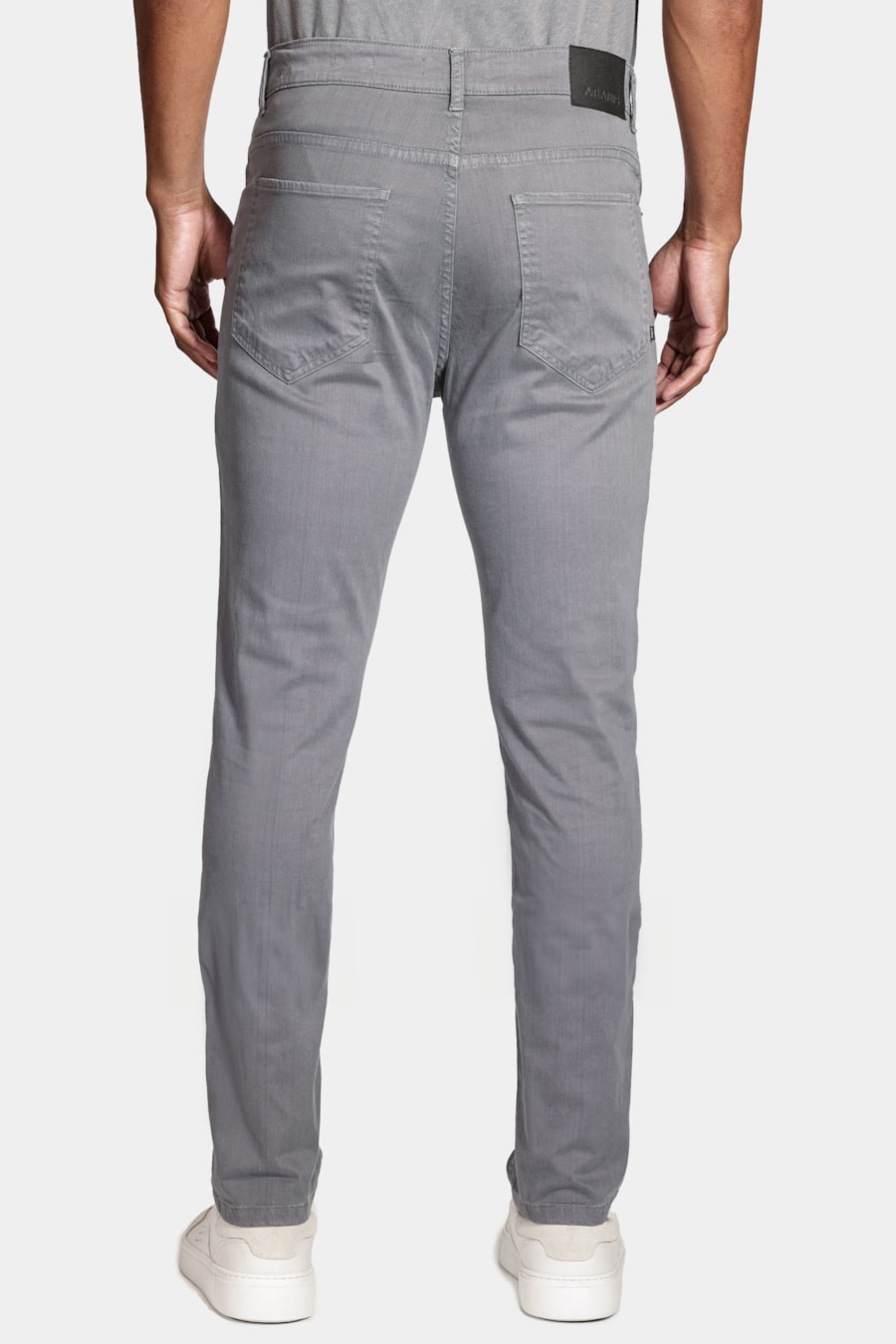 Calça 5 Pockets Slim Blend Lyocel Cinza — foto 5 de 6