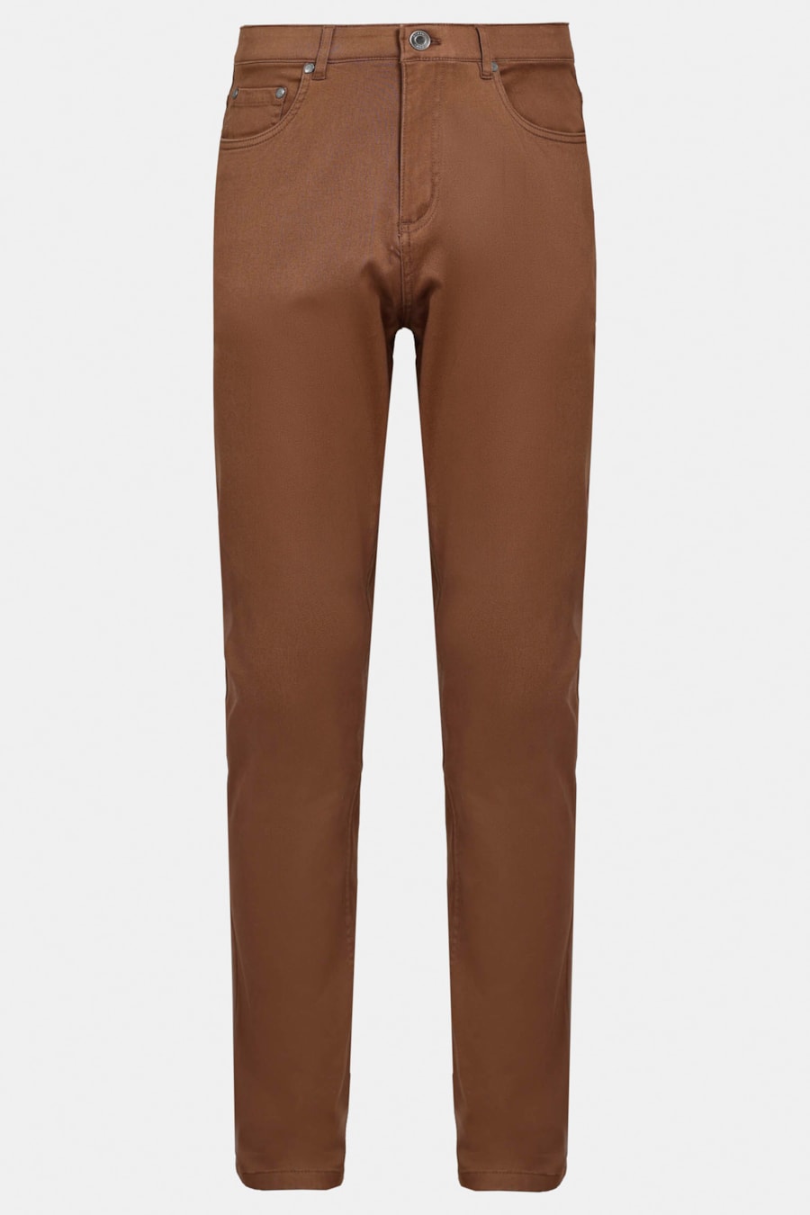 Calça 5 Pockets Slim Color Comfort Café — foto 6 de 6