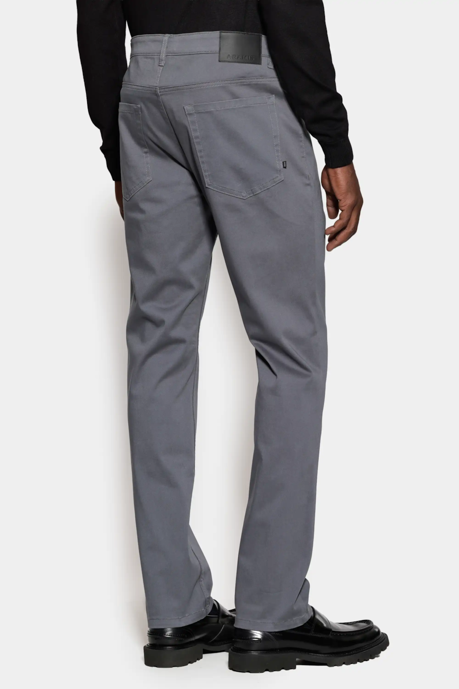 Calça 5 Pockets Slim Color Comfort Chumbo — foto 5 de 6