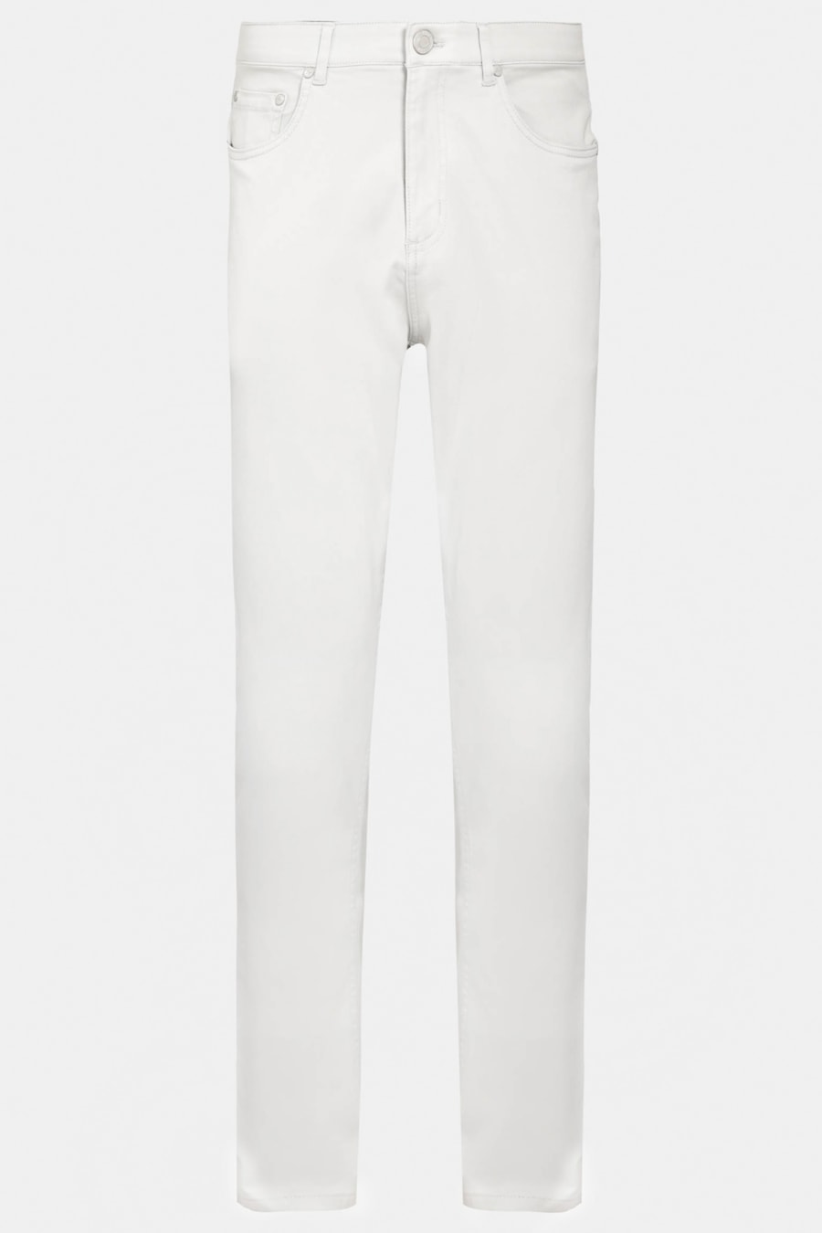 Calça 5 Pockets Slim Color Comfort Cinza Claro — foto 6 de 6