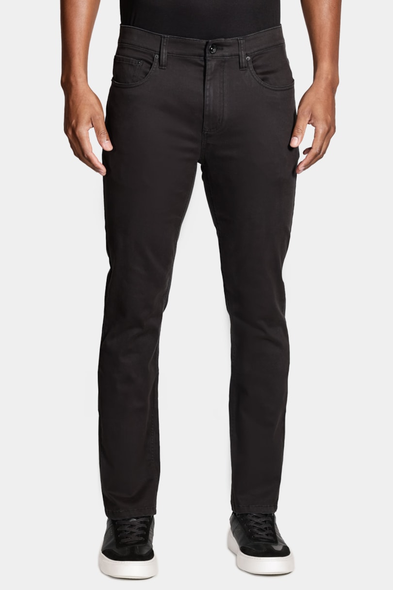 Calça 5 Pockets Slim Color Comfort Preto