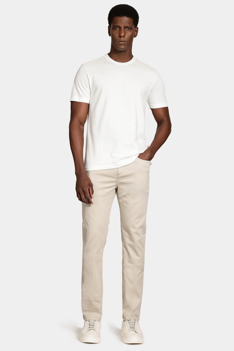 Calça 5 Pockets Stretch Areia