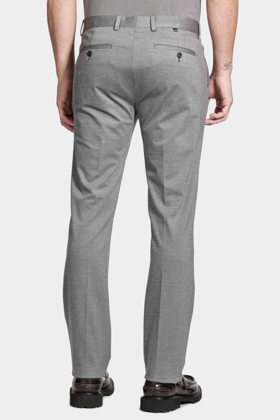 Calça Alfaiataria Cós Ajustável Cinza — foto 5 de 6