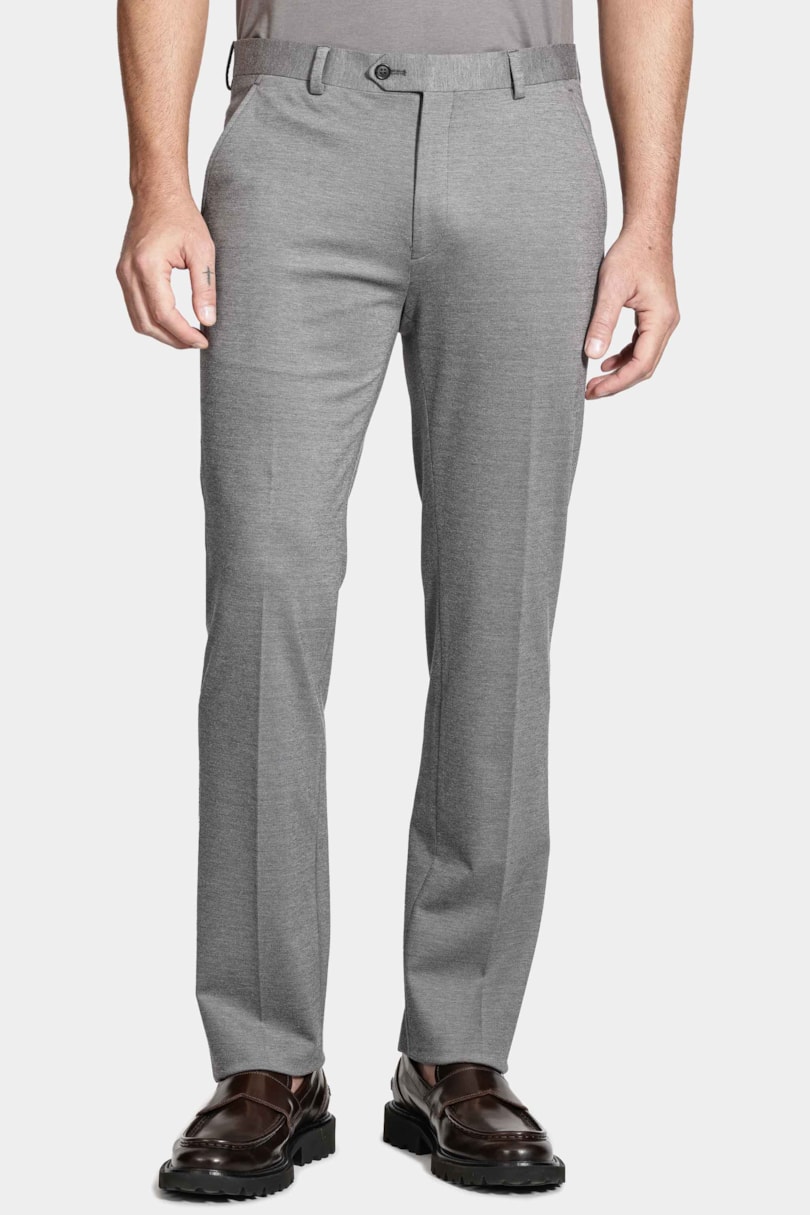 Calça Alfaiataria Cós Ajustável Cinza