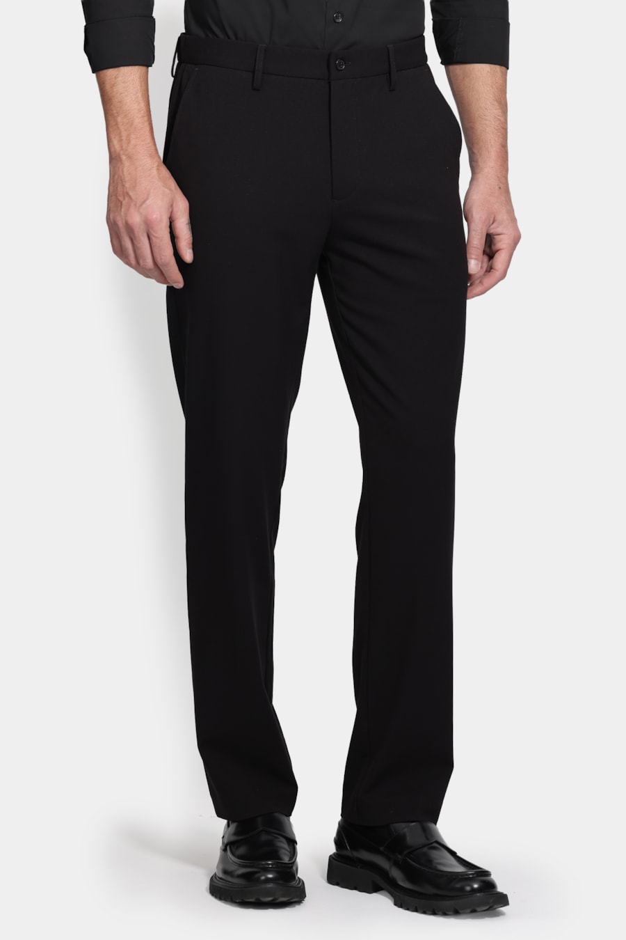 Calca Alfaiataria Cós Elastico Preto — foto 1 de 5