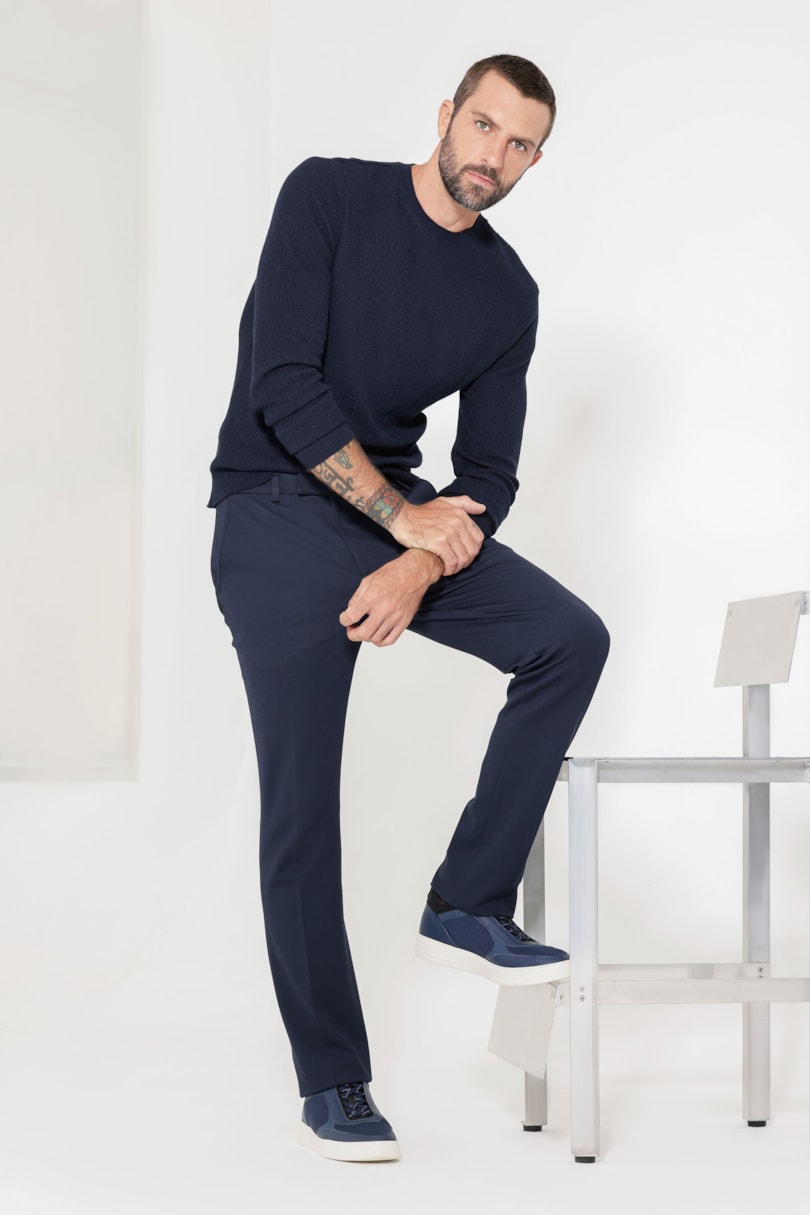 Calça Alfaiataria Flex Missão Impossível Marinho