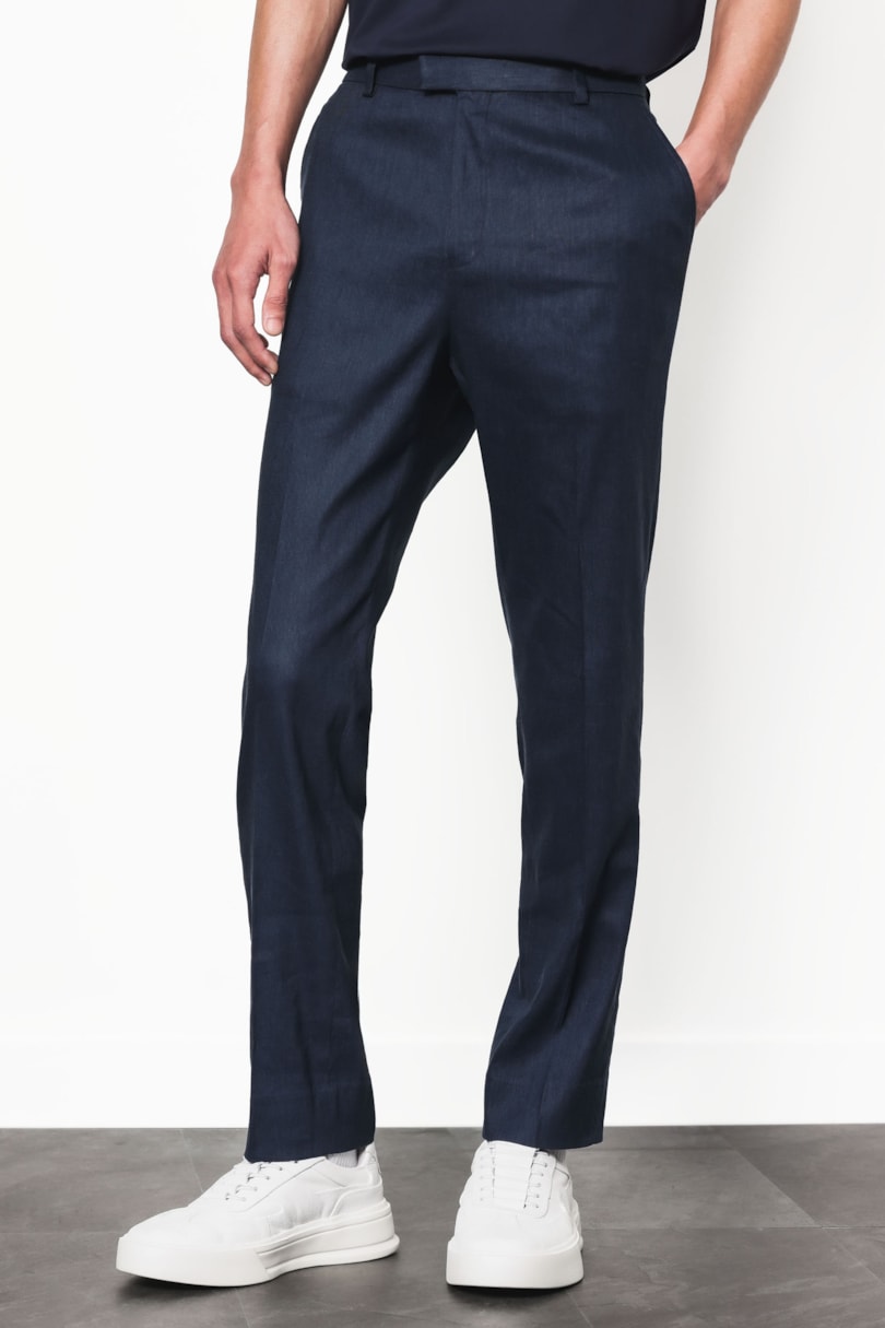Calça Alfaiataria Linen Tech Flex Marinho