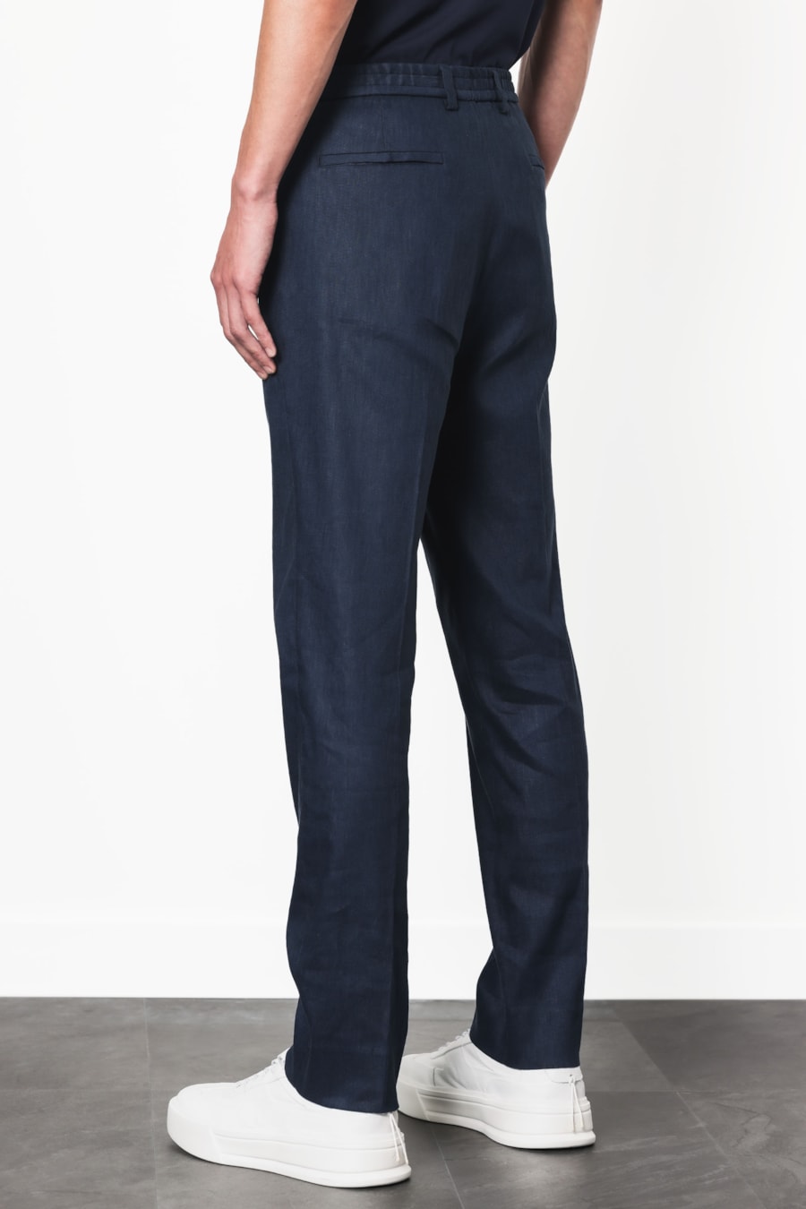 Calça Alfaiataria Linen Tech Flex Marinho — foto 3 de 7