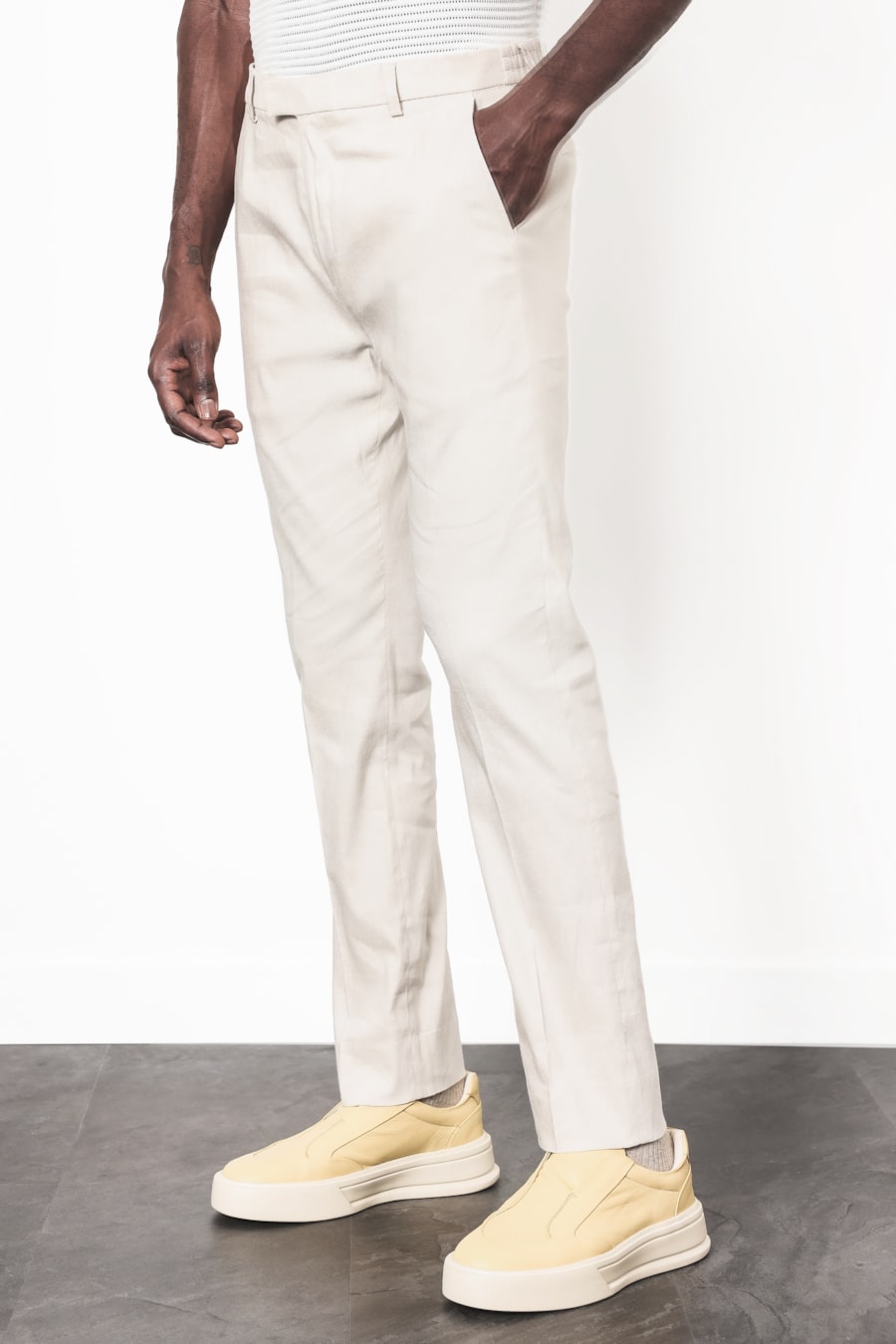 Calça Alfaiataria Linen Tech Flex Natural — foto 1 de 7
