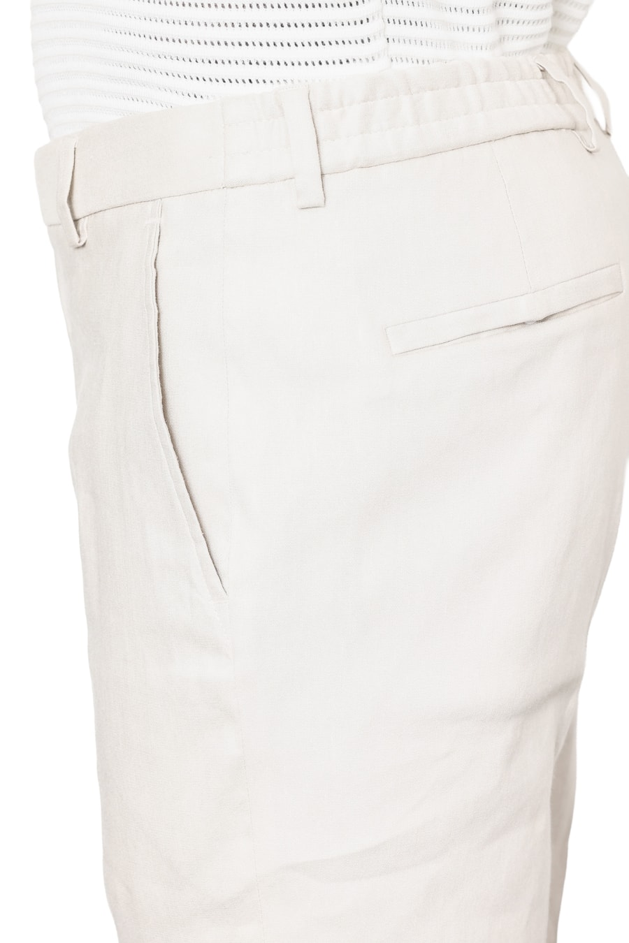 Calça Alfaiataria Linen Tech Flex Natural — foto 3 de 7
