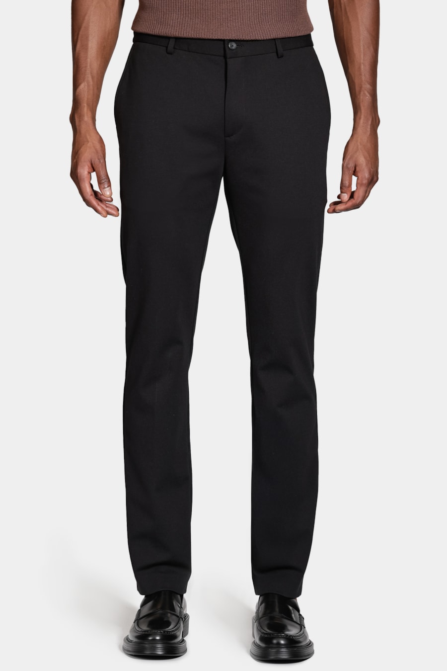 Calça Alfaiataria Malha Cós Elástico Preto — foto 1 de 6