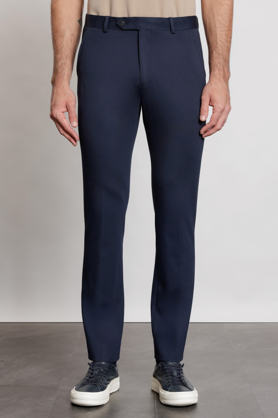 Calça Alfaiataria Malha Flex Marinho — foto 1 de 6