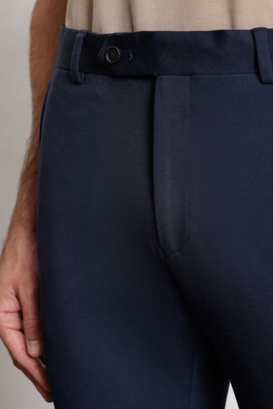 Calça Alfaiataria Malha Flex Marinho — foto 3 de 6