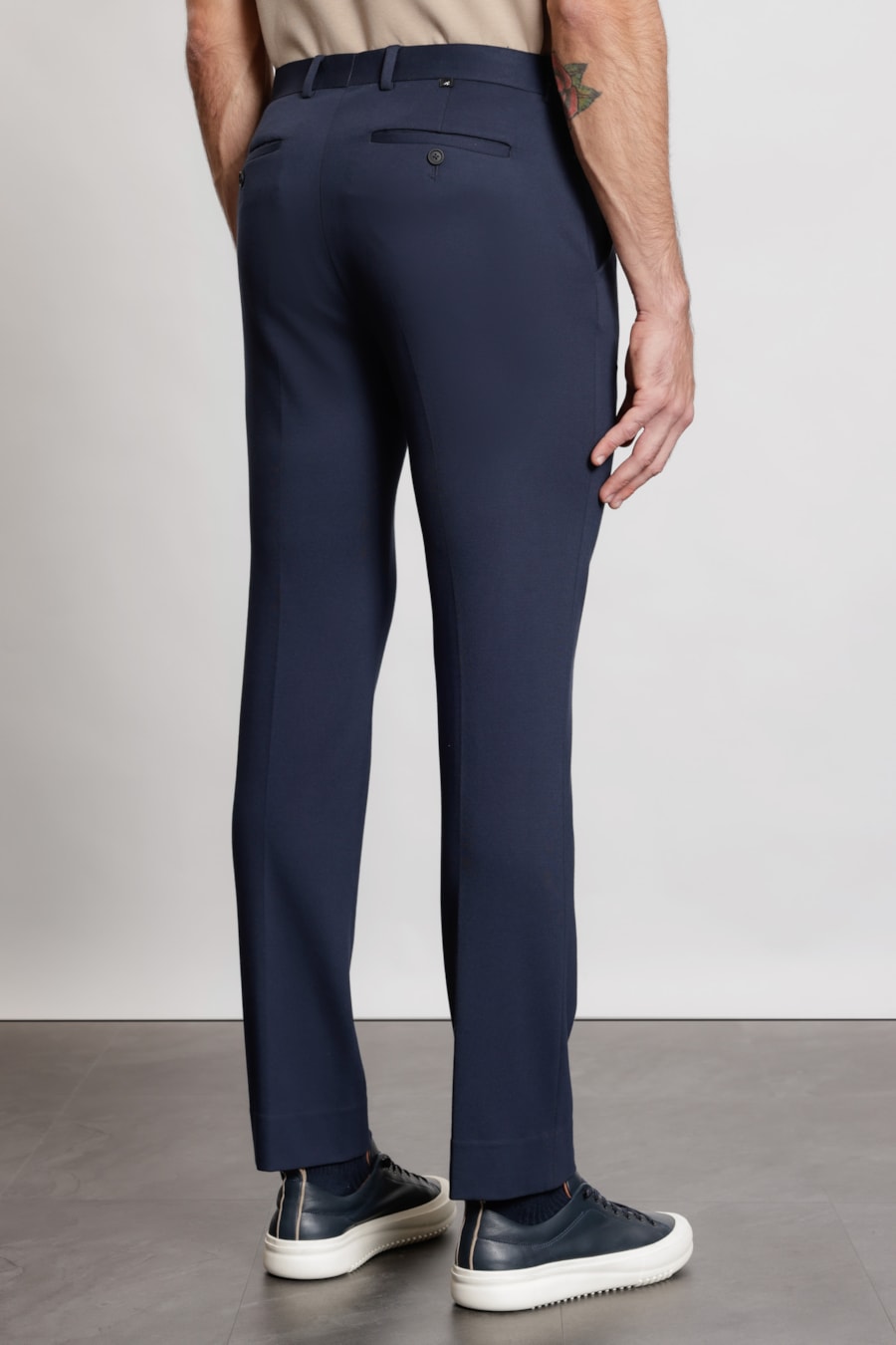 Calça Alfaiataria Malha Flex Marinho — foto 5 de 6