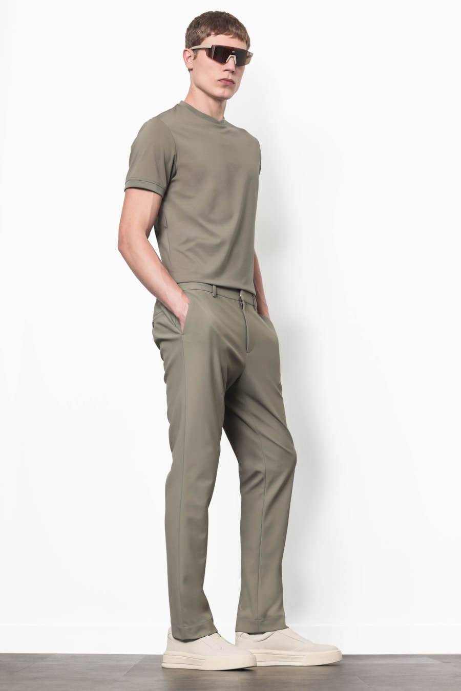 Calça Alfaiataria Malha Flex Menta — foto 2 de 7