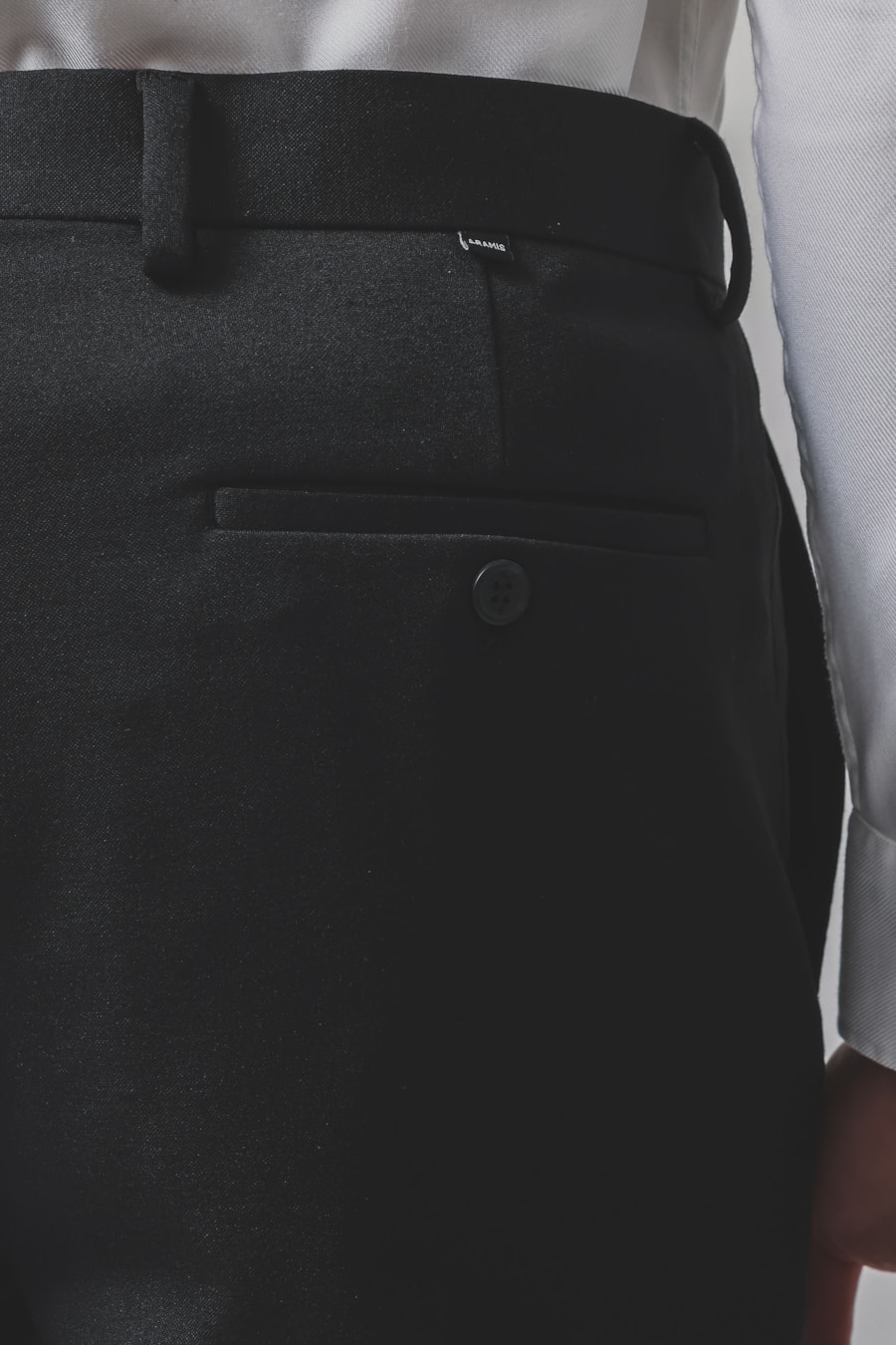 Calça Alfaiataria Malha Mescla Slim Preto — foto 4 de 6