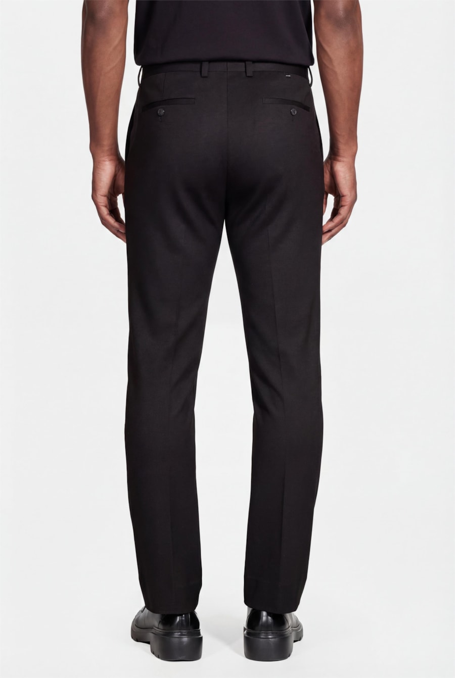 Calça Alfaiataria Malha Supler Slim Preto — foto 5 de 6