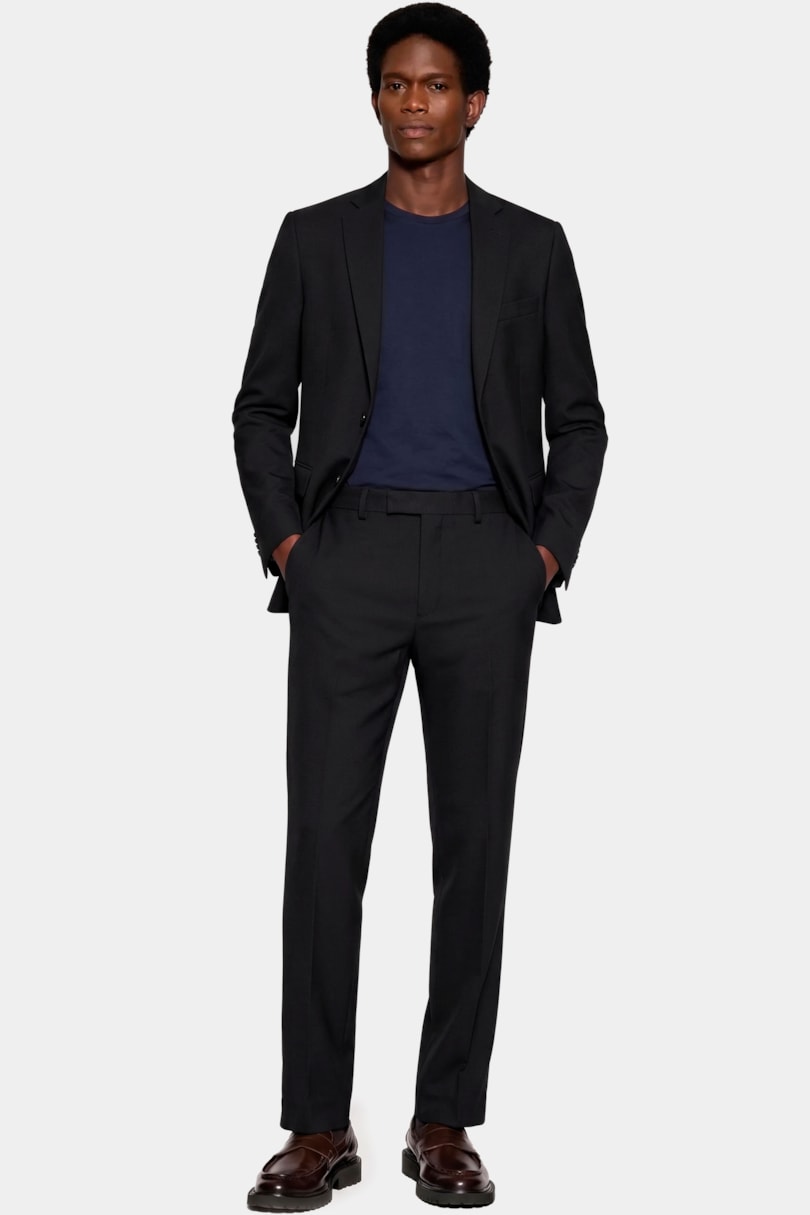 Calça Alfaiataria Piquet Soft Super Slim Preto