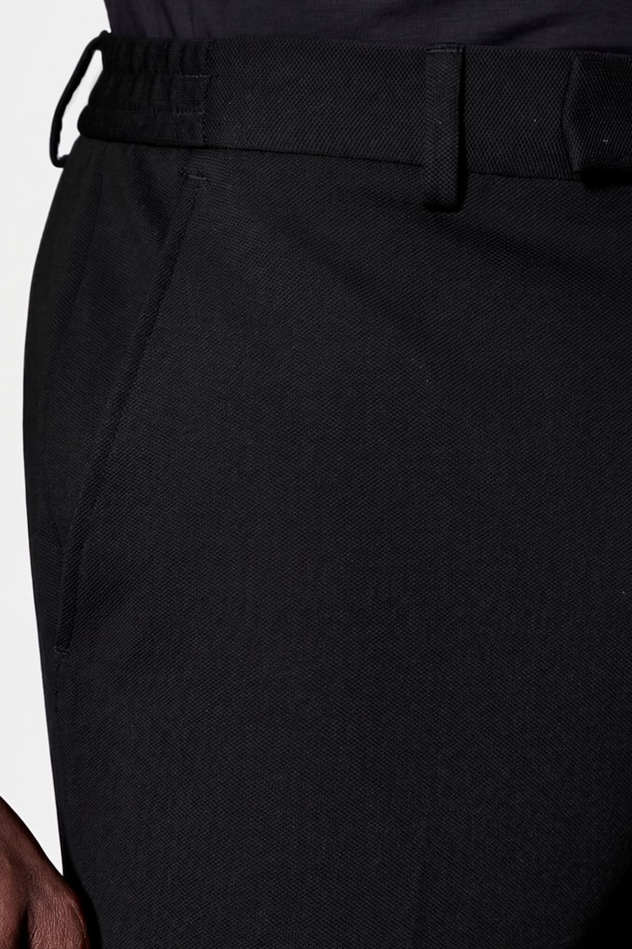 Calça Alfaiataria Piquet Soft Super Slim Preto — foto 3 de 6