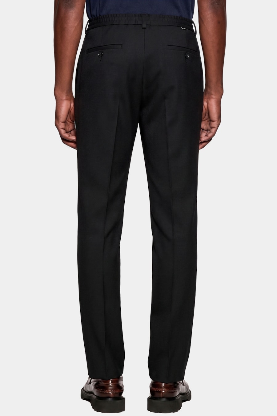 Calça Alfaiataria Piquet Soft Super Slim Preto — foto 5 de 6