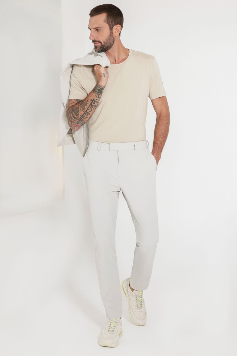 Calça Alfaiataria Ripstop Flex Off White