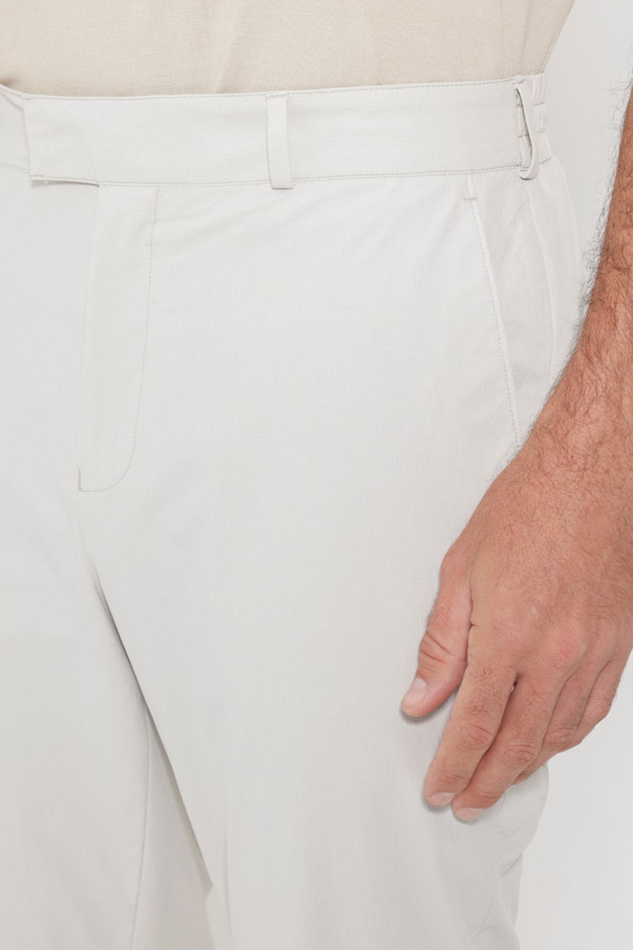 Calça Alfaiataria Ripstop Flex Off White — foto 3 de 6