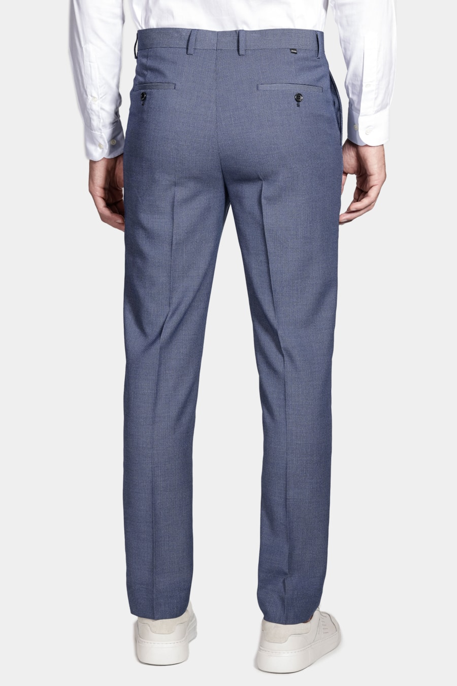 Calça Alfaiataria Slim Azul — foto 5 de 6