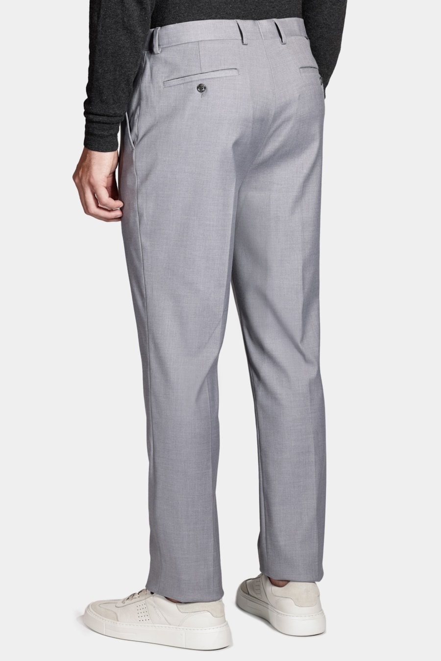 Calça Alfaiataria Slim Com Elastano Chumbo — foto 5 de 5