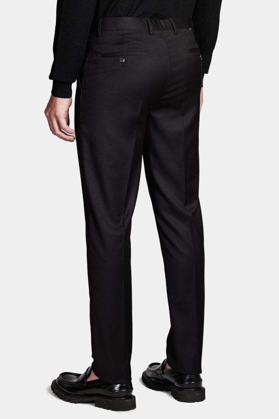 Calça Alfaiataria Slim Com Elastano Preto — foto 5 de 5