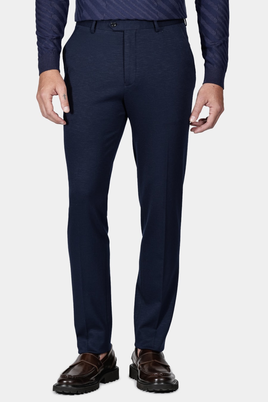 Calça Alfaiataria Super Slim Flamê Marinho — foto 1 de 7