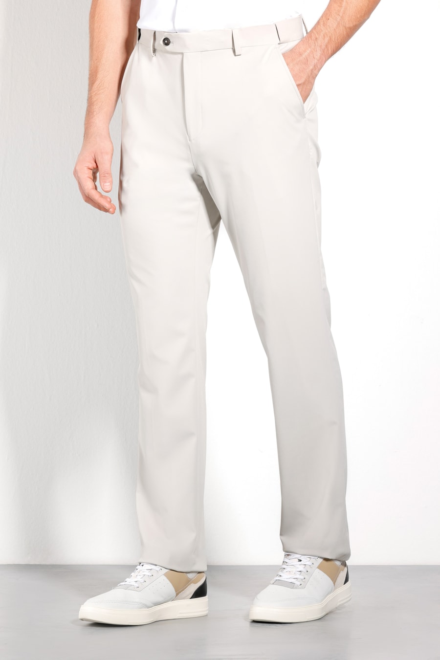 Calça Alfaiataria Tech Flex Slim Cáqui — foto 1 de 7
