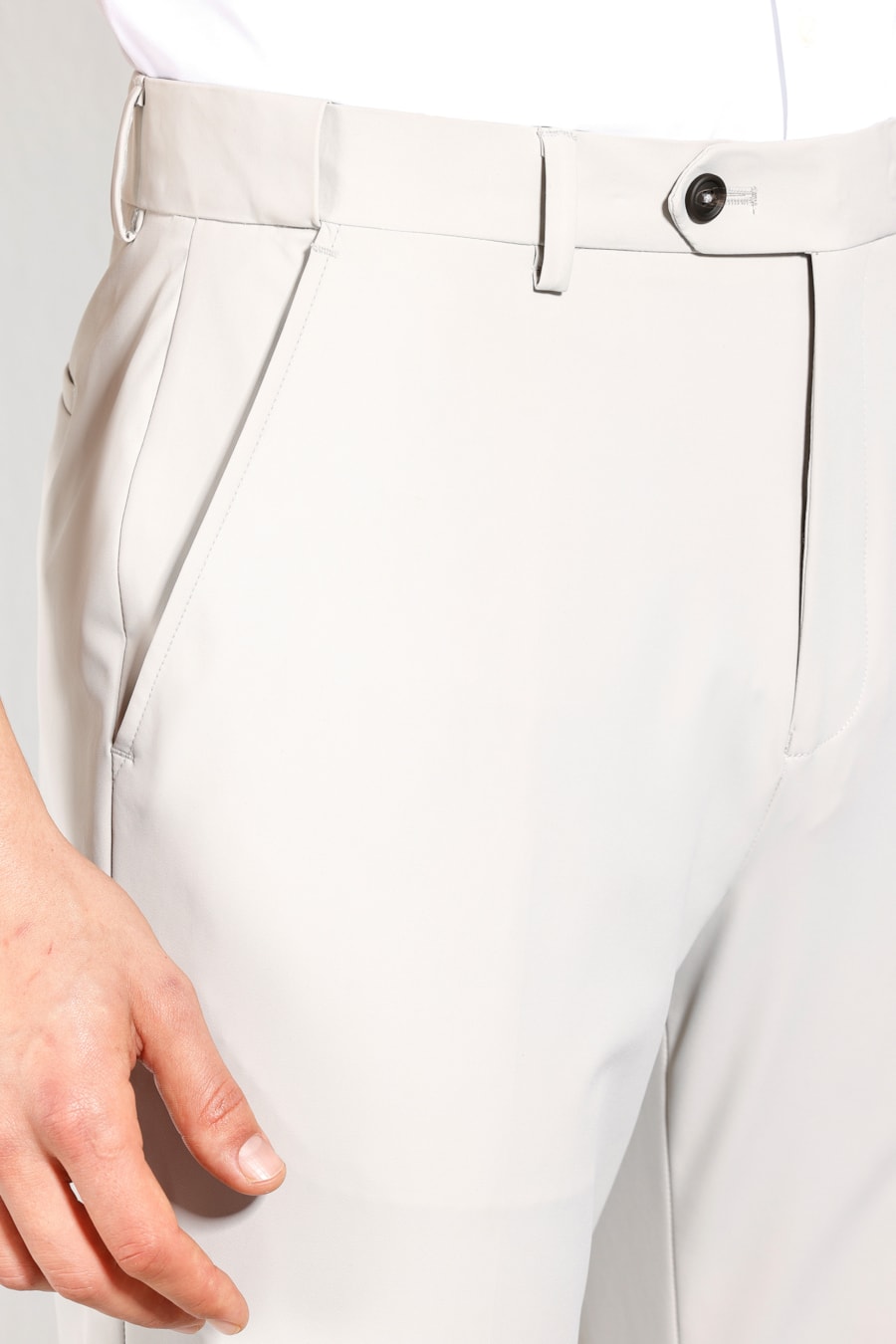 Calça Alfaiataria Tech Flex Slim Cáqui — foto 3 de 7