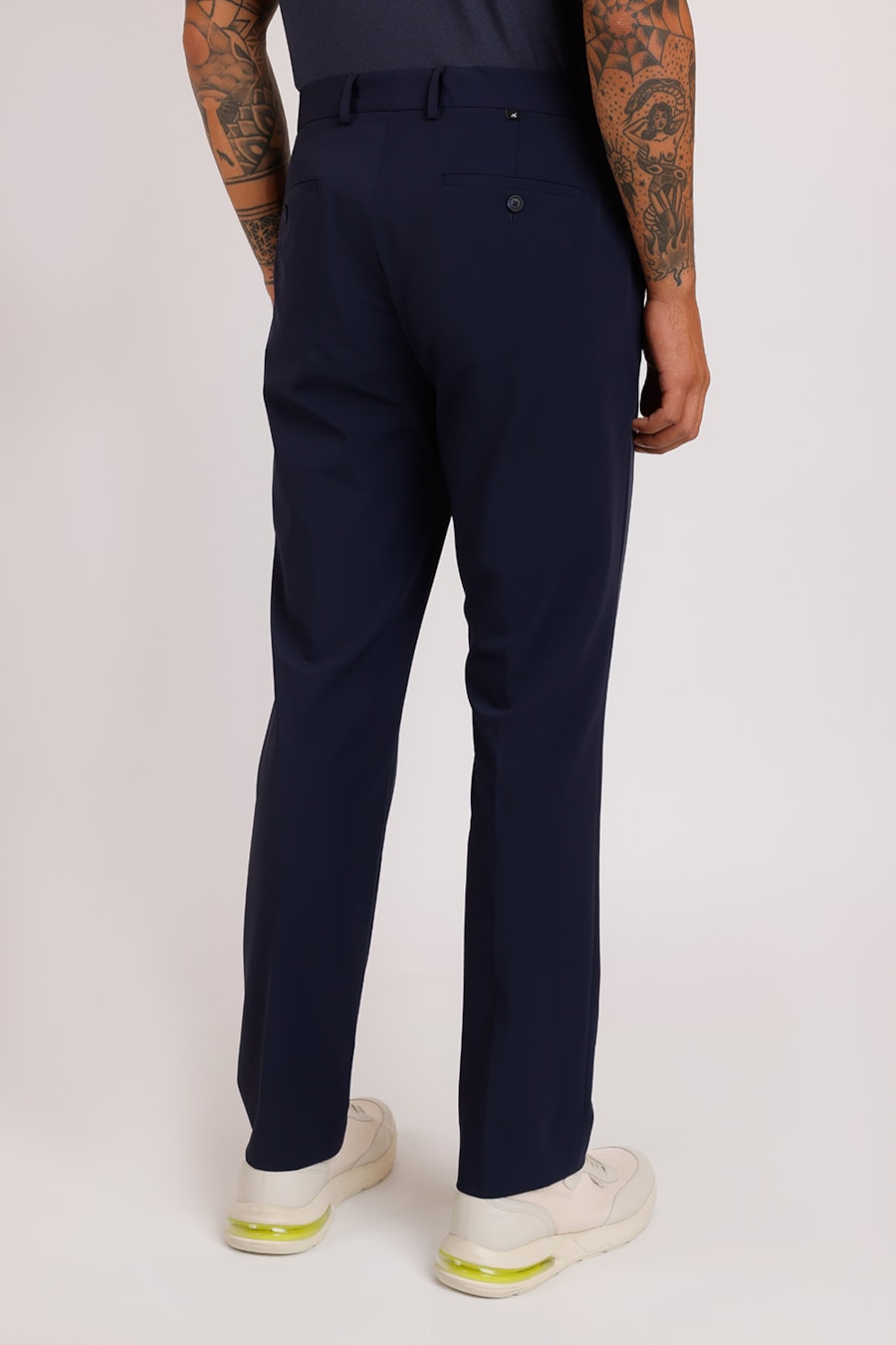 Calça Alfaiataria Tech Flex Slim Marinho — foto 6 de 6