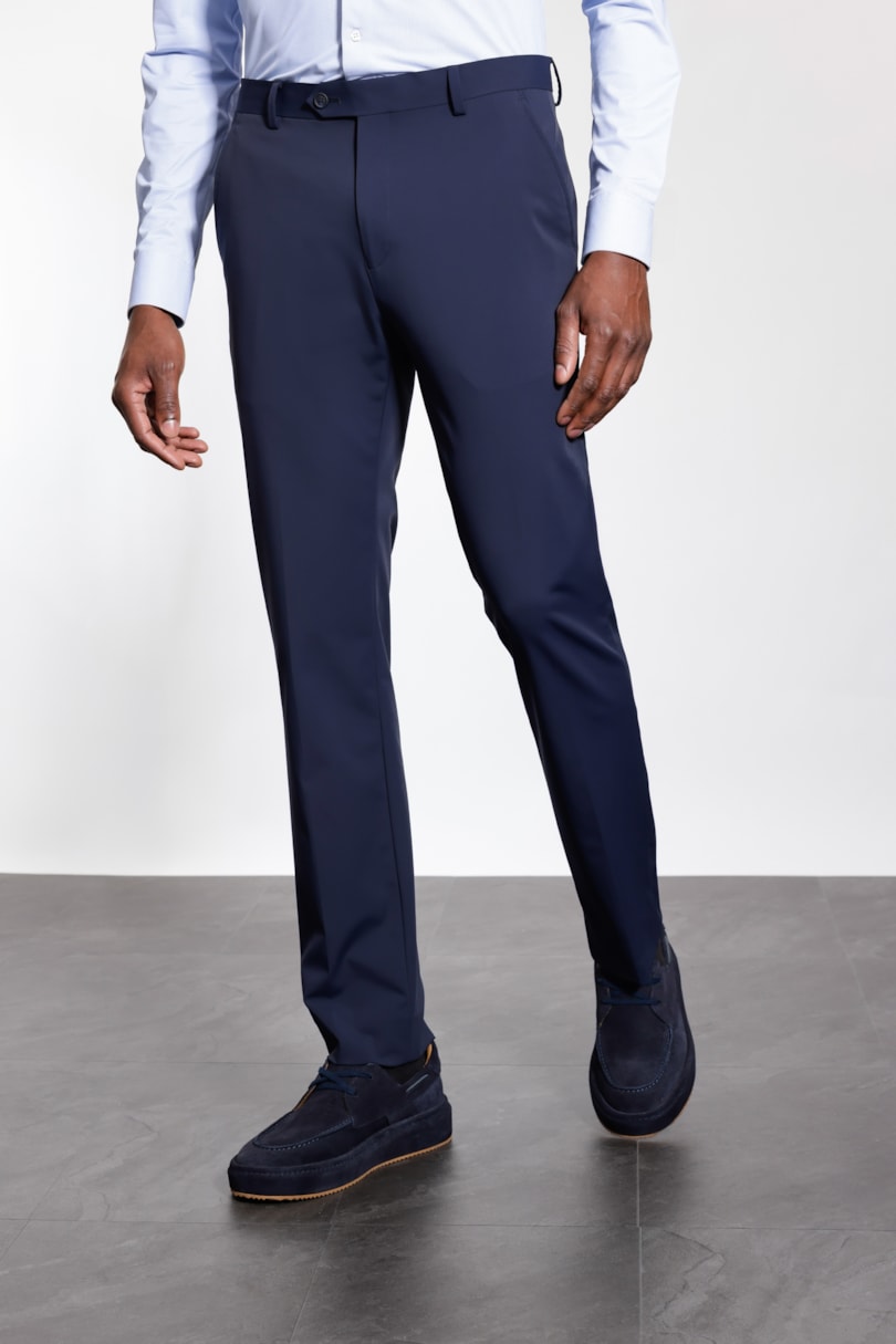 Calça Alfaiataria Tech Flex Slim Marinho Escuro