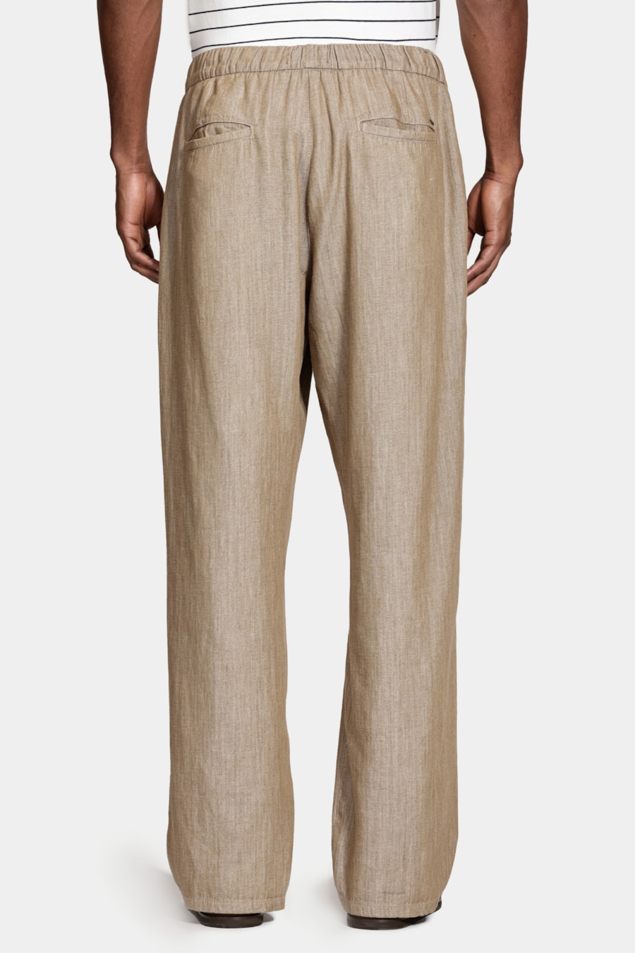 Calça Chino Algodão Ampla Rustica Caqui — foto 5 de 7