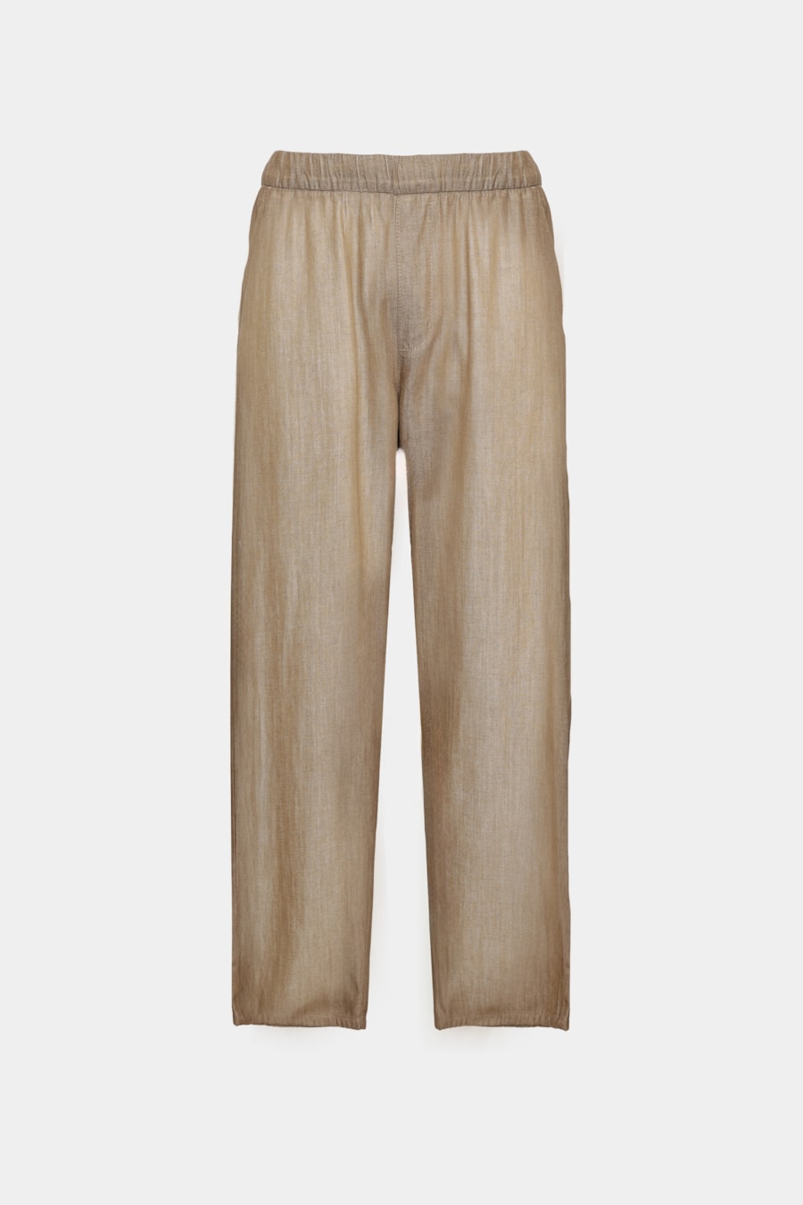 Calça Chino Algodão Ampla Rustica Caqui — foto 6 de 7