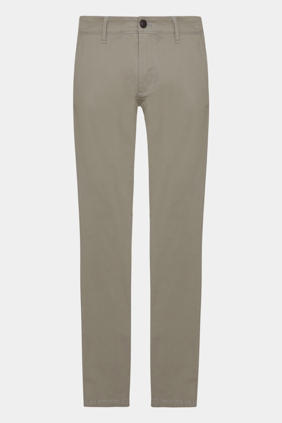 Calça Chino Algodão Premium Básica Cinza Rato — foto 6 de 6