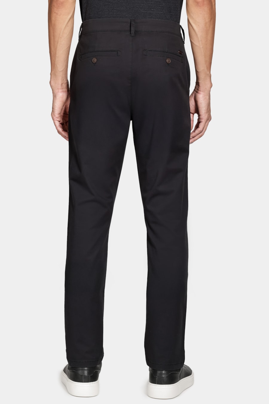 Calça Chino Algodão Premium Básica Preto — foto 5 de 6