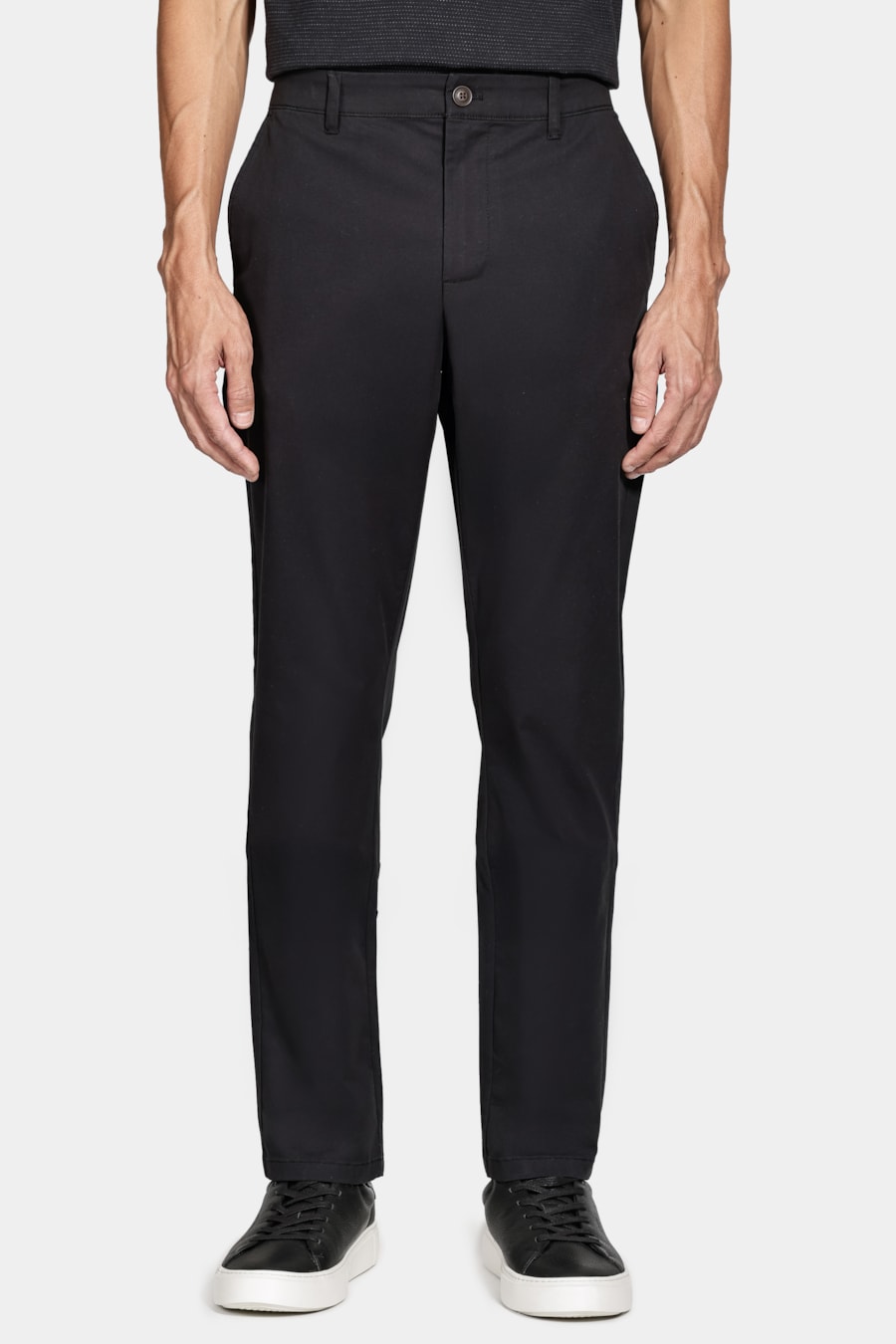 Calça Chino Algodão Premium Básica Preto — foto 1 de 6