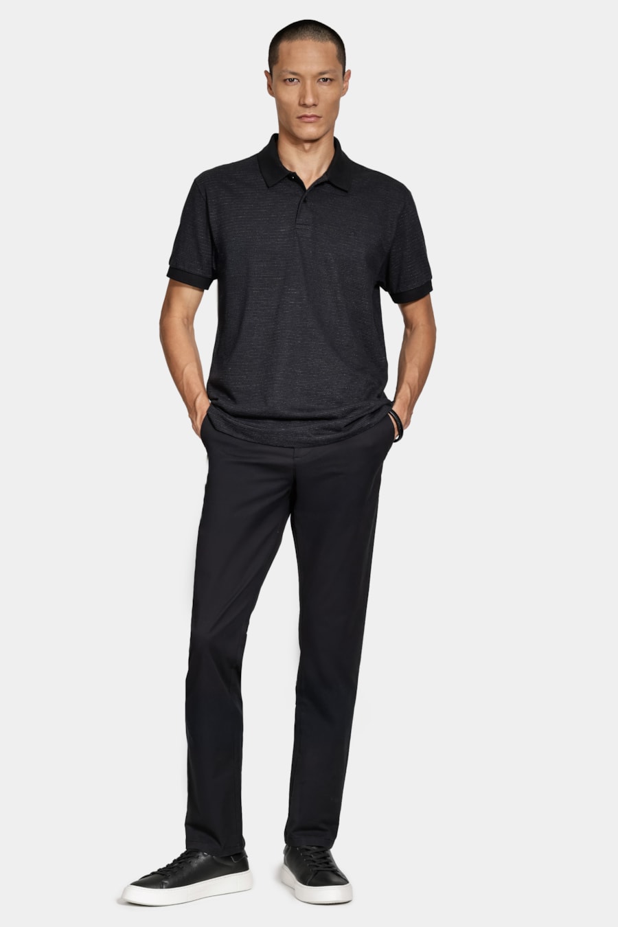 Calça Chino Algodão Premium Básica Preto — foto 2 de 6