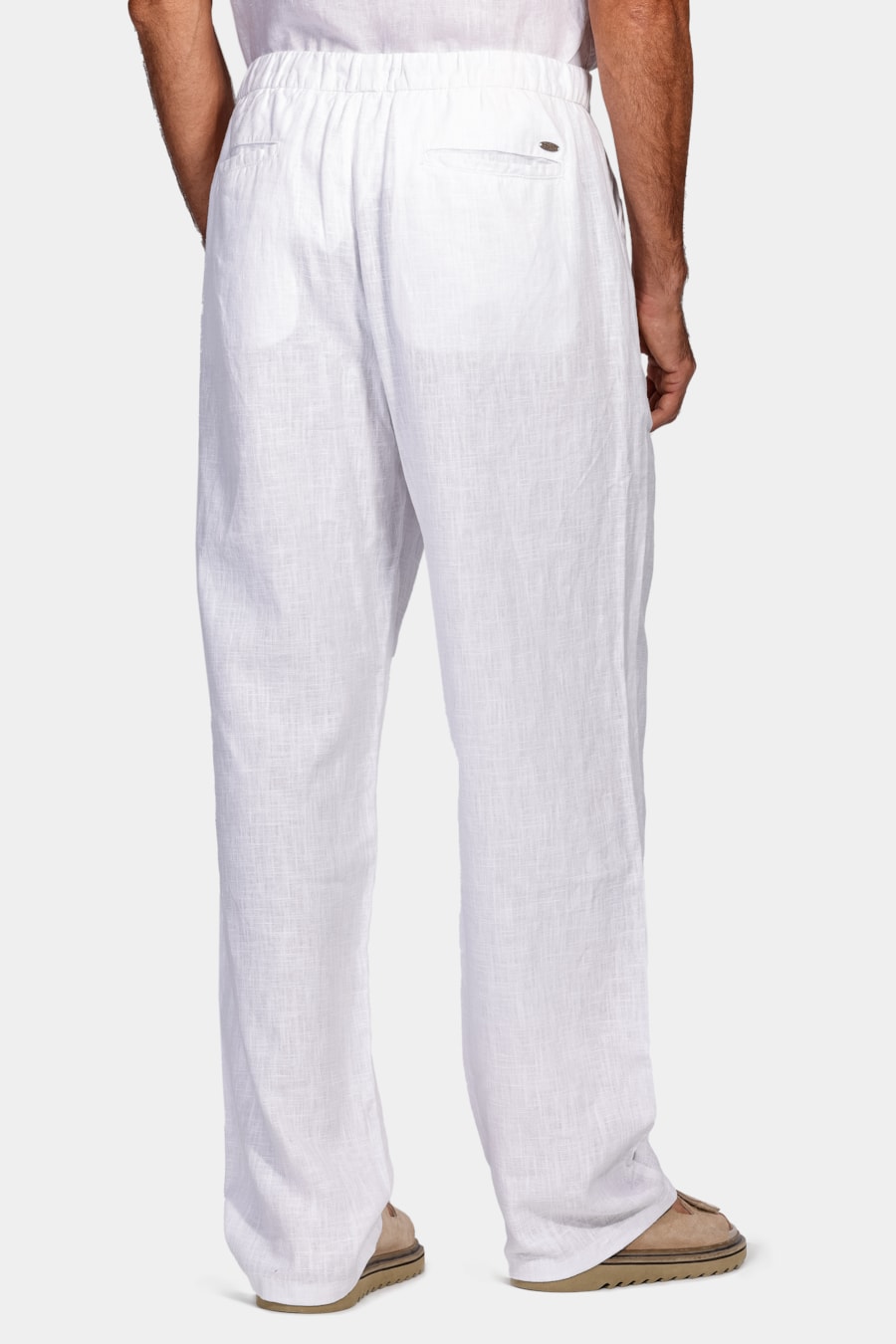 Calça Chino Ampla Rústica Branco — foto 5 de 5
