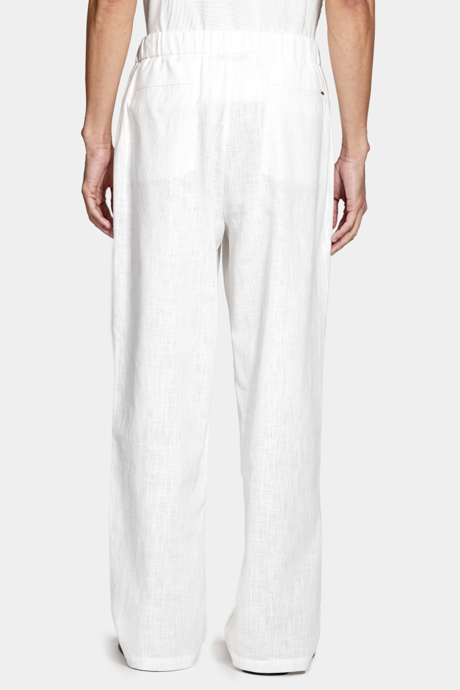 Calca Chino Ampla Rustica Off White — foto 5 de 7
