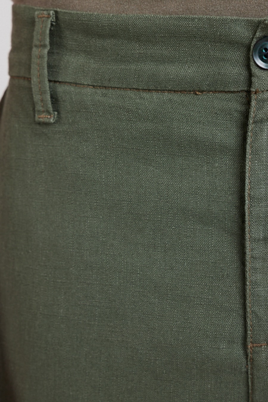 Calça Chino Ampla Rústica Verde — foto 1 de 3