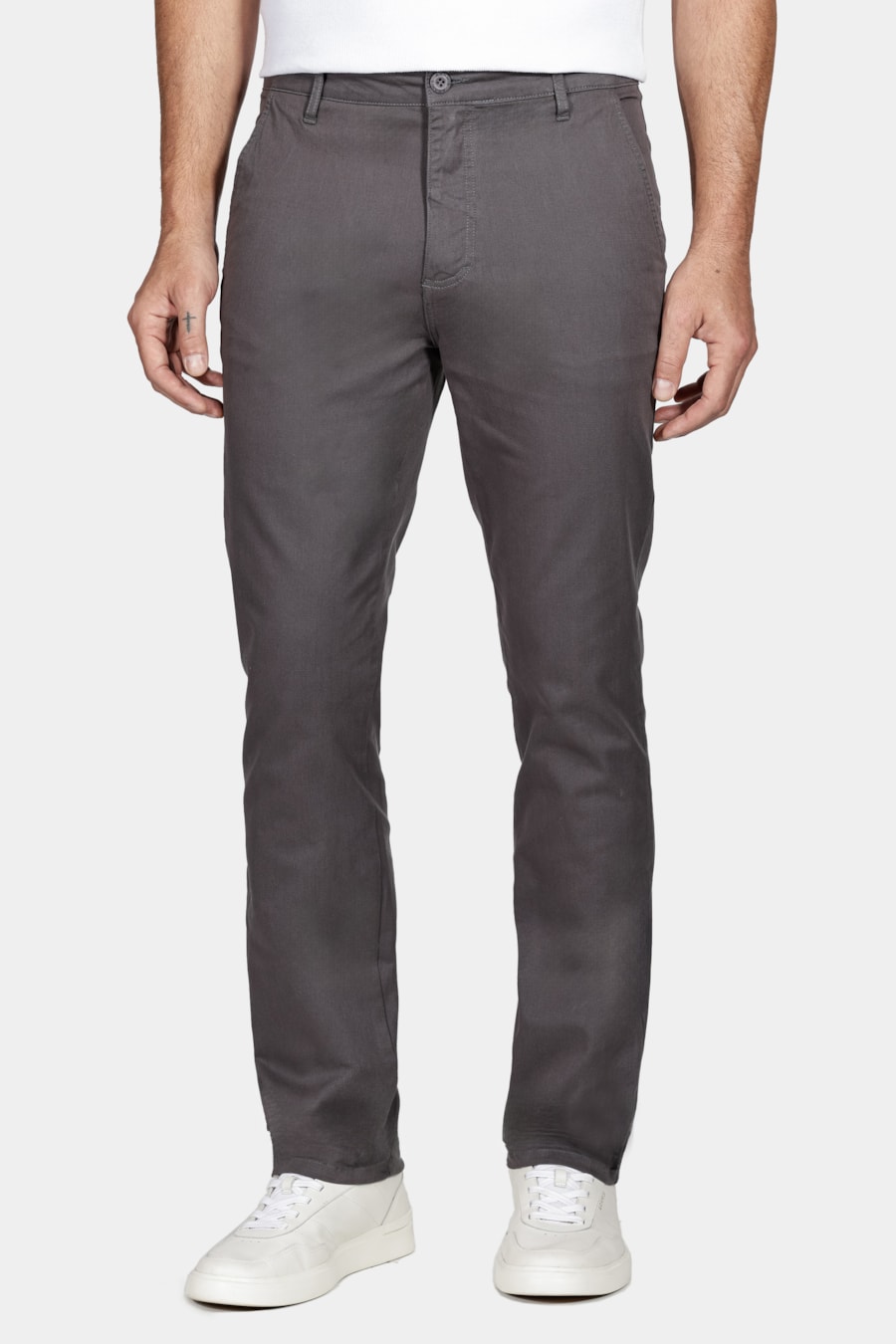 Calça Chino Básica Chumbo — foto 1 de 5